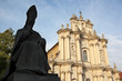 Photo: Wizytki church with sculpture in Warsaw (Poland) Wizytki church with sculpture in Warsaw (Poland)