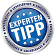 Button "Expertentipp" blau/silber