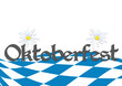 Oktoberfest Bayern mit Edelweiss blau weiss
