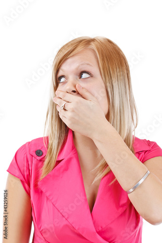 Photo: Surprised young woman Surprised young woman