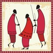 Vector: Vector African Masai Warriors Illustrations Vector African Masai Warriors Illustrations