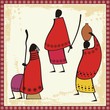 Vector: Vector African Masai People Illustrations Vector African Masai People Illustrations