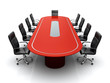 Illustration: Conference table. Conference table.