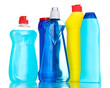 Cleaning items isolated on white