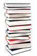 High books stack