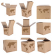 Collection Cardboard box Euro+Asia