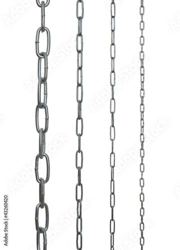 Foto: collection of metal chains collection of metal chains
