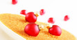 Rot und Gold glitzern