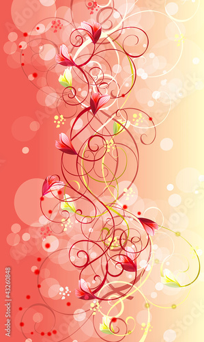 Vektor: Background with decorative ornaments Background with decorative ornaments