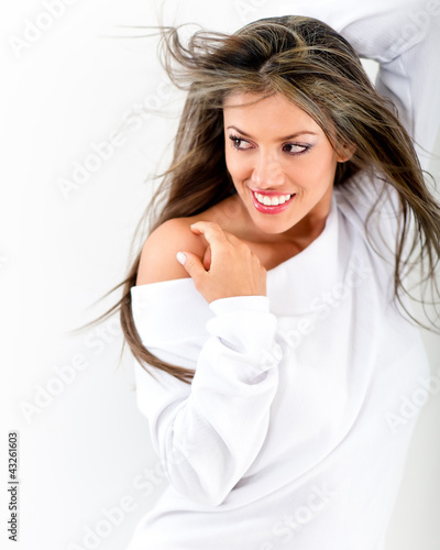 Foto: Flirtatious woman posing Flirtatious woman posing