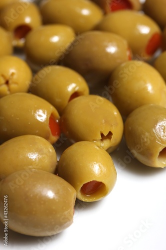 Photo: isolated stuffed olives isolated stuffed olives