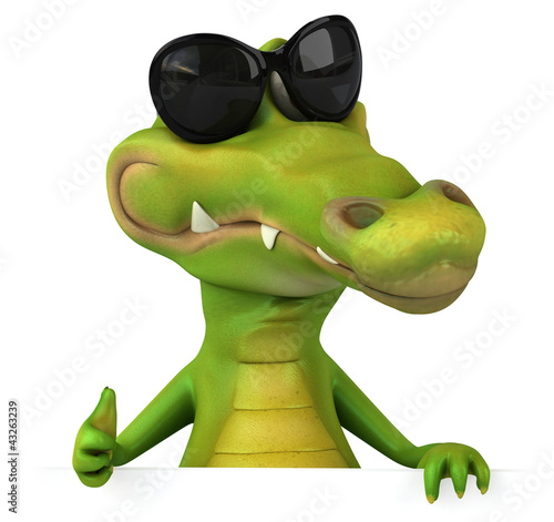 Illustration: Fun crocodile Fun crocodile