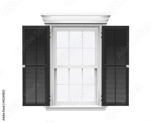 Illustration: House Window Black 2 House Window Black 2
