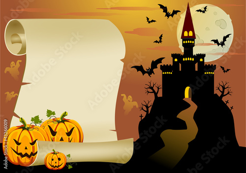 Vector: Halloween card Halloween card