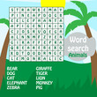 word search ANIMALS