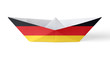 Paper Boat with German Flag