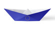 Paper Boat with European Flag