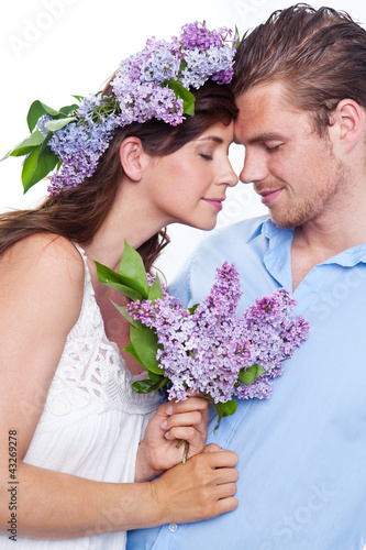 Photo: pärchen mit blumen pärchen mit blumen