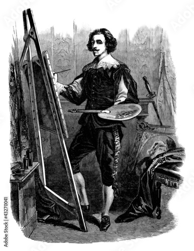 Nowoczesny obraz na płótnie Painter - 17th-18th century