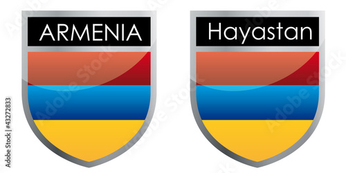 Vektor: Armenia flag emblem Armenia flag emblem