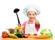Photo: girl with spaghetti and vegetables girl with spaghetti and vegetables