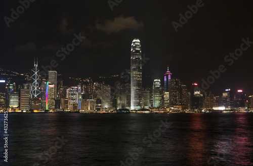 Photo: hong kong skyline at evening hong kong skyline at evening