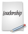 Paper & Pencil Illustration "Leadership"