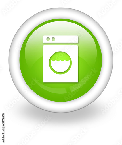 Illustration: Light Green Icon "Laundromat" Light Green Icon "Laundromat"