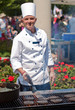 Happy outdoor chef
