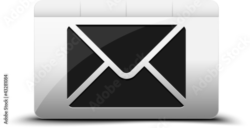 Vector: mail button mail button