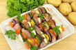 Grill skewer preparation