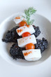 Brochette de seiche et son risotto