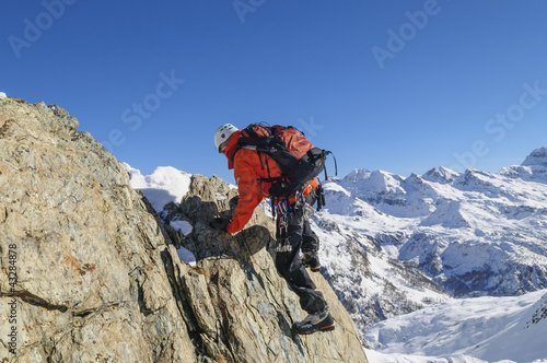 Photo: Klettern im Hochgebirge Klettern im Hochgebirge