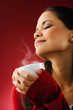 hot coffee woman