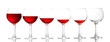 Wineglasses isolated on white