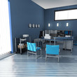 Illustration: Blue office Blue office