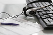 Headphone and keyboard.