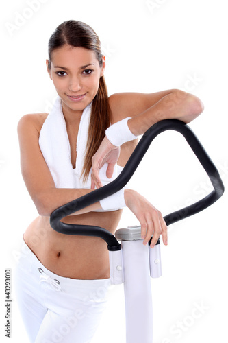 Foto: Attractive woman at the gym Attractive woman at the gym
