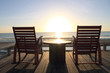 Rocking Chair at the terrace, Sunrise