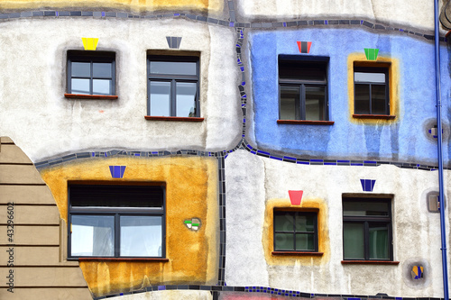 Photo: Hundertwasser Haus, Vienna Austria Hundertwasser Haus, Vienna Austria
