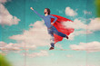 Photo: superman on sky superman on sky