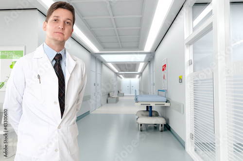 Photo: Serious doctor at the hospital Serious doctor at the hospital
