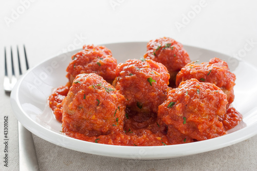 Photo: Meatballs with tomato sauce Meatballs with tomato sauce