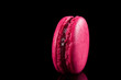 raspberry macaron