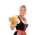 Photo: Attraktive Blondine im Dirndl mit Bierkrug Attraktive Blondine im Dirndl mit Bierkrug