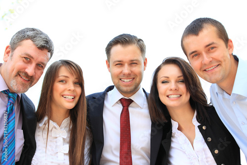 Photo: Group of business people laughing and smiling Group of business people laughing and smiling