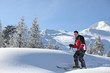 Man skiing