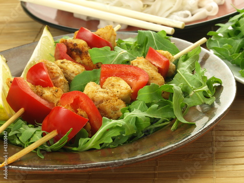 Photo: Meat kebabs Meat kebabs