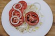 Tomaten mit Zwiebeln