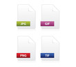 File formats icon set